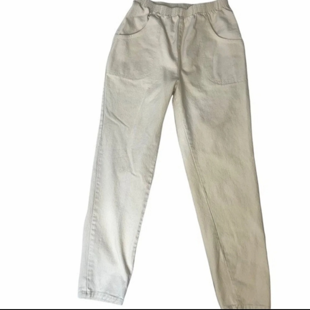 Cascade Blues WHITE PANTS  Elastic Band Size 8 Avg